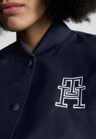 Tommy Hilfiger VARSITY LOGO Bomber Jacket desert sky ЛОГОТИП VARSITY Бомбер небо пустыни