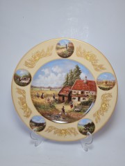 Seltmann Weiden Декоративная тарелка Jahresteller Kornernte, номерная 616, 25,5 см, Германия, 1989г. 1