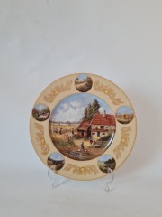 Seltmann Weiden Декоративная тарелка Jahresteller Kornernte, номерная 616, 25,5 см, Германия, 1989г. 1