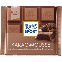 Ritter Sport Какао-Mousse Молочный шоколад с начинкой 100г