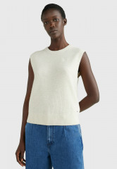 Tommy Hilfiger MONOGRAM  Jumper white dove МОНОГРАММА джемперы Белый голубь