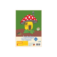 Pebaro Laubsagevorlage Pilzhutte Шаблон лепнины грибной хижины