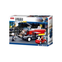 Sluban Klemmbausteine Flughafen Loschfahrzeug (381 Teile) Пожарная машина аэропорта (381 шт.)