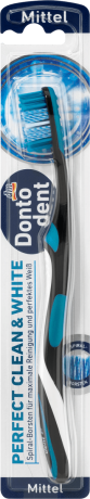 Dontodent Zahnbürste perfect clean & white mittel, Зубная щётка белые зубы, средней жёсткости, 1 шт.