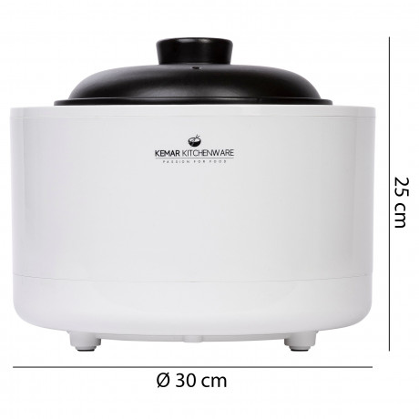 KeMar Kitchenware KeMar Kitchenware Multikocher KCC-280, 900 W, 2,50 l Schussel, Keramiktopf, Touchdisplay, 7 Programme, Timer KCC-280 KeMar Кухонная мультиварка KCC-280, 900 Вт, чаша 2,50 л, керамическая кастрюля, сенсорный дисплей, 7 программ, таймер
