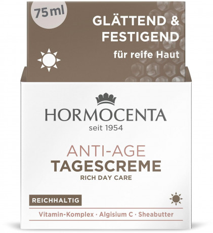 Hormocenta Anti-Age Tagescreme Дневной крем антивозрастной с витаминным комплексом, маслом макадамии и маслом Ши, 75 мл