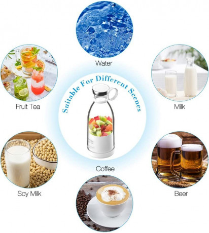 Aoucheni Aoucheni Smoothie-Maker Blender Smoothie Makers,350ml mit USB-Ladegerat, 20000r/min, 304 sus, leicht zu tragen, Anti-False-Touch Aoucheni Smoothie Maker Blender Smoothie Makers, 350 мл с зарядным устройством USB, 20000 об/мин, 304 sus, легко нос