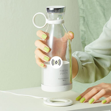 Aoucheni Aoucheni Smoothie-Maker Blender Smoothie Makers,350ml mit USB-Ladegerat, 20000r/min, 304 sus, leicht zu tragen, Anti-False-Touch Aoucheni Smoothie Maker Blender Smoothie Makers, 350 мл с зарядным устройством USB, 20000 об/мин, 304 sus, легко нос