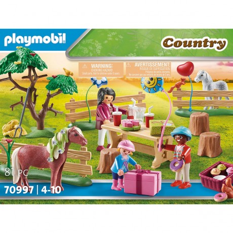 PLAYMOBIL PLAYMOBIL 70997 Kindergeburtstag auf dem Ponyhof PLAYMOBIL 70997 детский день рождения на пони-ферме