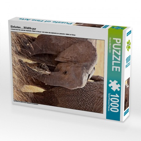 CALVENDO Puzzle CALVENDO Puzzle Elefanten.....Wildlife pur Пазл CALVENDO Puzzle Слоны.....чистая дикая природа
