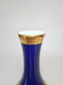 Ваза винтажная Royal KPM Bavaria, кобальт, темно-синий фарфор с золотым декором, 20 x 9 см / 3 см, Германия, 1960-70гг.