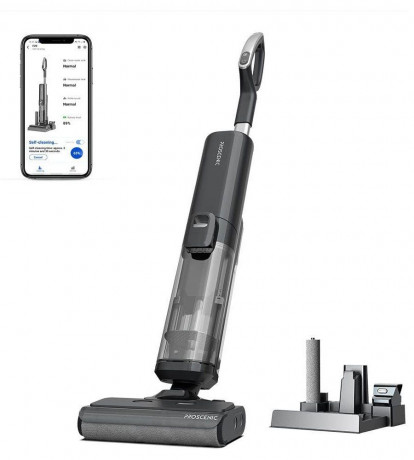 meeteu meeteu Nass-Trocken-Akkusauger 4-in-1 Kabellos mit Akku Staubsauger, 45 Minuten Laufzeit, automatische Reinigung  Беспроводной пылесос Meeteu для влажной и сухой уборки, беспроводной пылесос 4-в-1 с аккумулятором, время работы 45 минут, автоматичес
