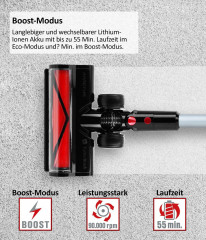 Genius Genius Akku-Stielstaubsauger Invictus X9 Facelift 19-tlg., Nass- und Trockensauger, 450,00 W, beutellos HEPA Filter, Akku Stielstaubsauger bis 55 Min Laufzeit Wandhalterung Kombi-Burste  Беспроводной пылесос Genius Invictus