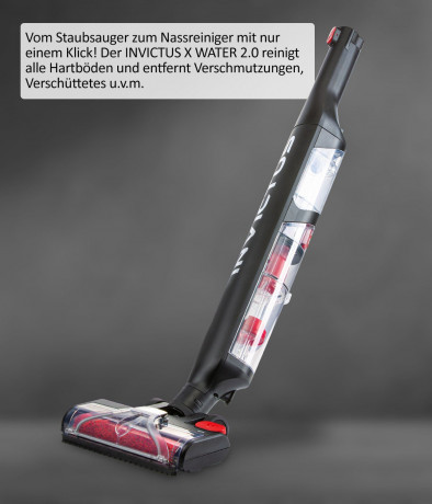 Genius Genius Akku-Stielstaubsauger Invictus X9 Facelift 19-tlg., Nass- und Trockensauger, 450,00 W, beutellos HEPA Filter, Akku Stielstaubsauger bis 55 Min Laufzeit Wandhalterung Kombi-Burste  Беспроводной пылесос Genius Invictus