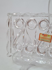 Поднос винтажный хрустальный Joska, 20 x 9,5 x 2 см, Германия, 1960-70гг.