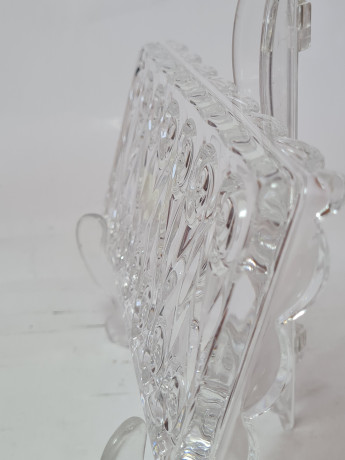 Поднос винтажный хрустальный Joska, 20 x 9,5 x 2 см, Германия, 1960-70гг.