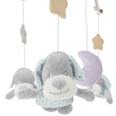 bieco Musikmobile Baby Spieluhr mit Melodie LaLeLu Babybett Einschlafhilfe O 33 cm Mobiles Музыкальный мобиль Детская музыкальная шкатулка с мелодией Детская кроватка LaLeLu для сна O 33 см Мобилы