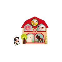 Janod Haptik-Puzzle Meine Ersten Tiere (4 Teile) Тактильный пазл Мои первые животные (4 детали)