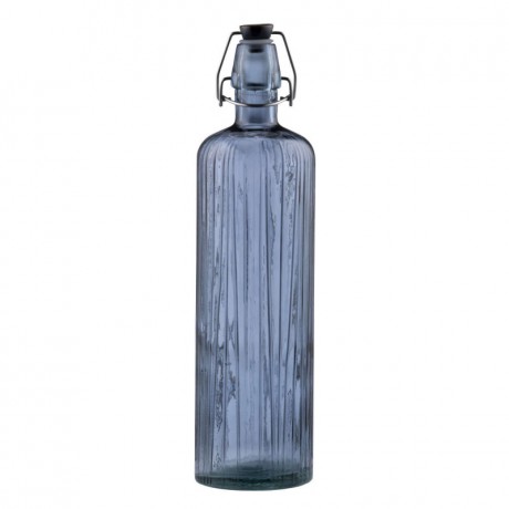 Bitz Bitz Kusintha - Glas blue Wasserflasche 1,20 L Bitz Kusintha - Бутылка для воды стеклянная синяя 1,20 л