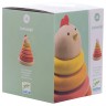 DJECO Cachempil Steckspiel aus Holz Glucke Cachempil игра с деревянной курицей