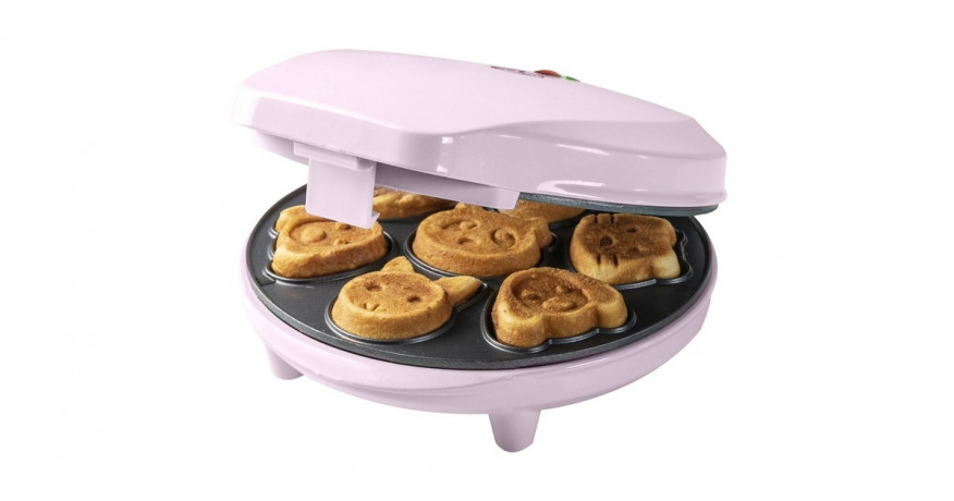 Bestron Bestron Mini-Cookie Maker Tiermotive AAW700P rosa, 700 Watt rosa Мини-печь Bestron с животными мотивами AAW700P розовая, 700 Вт