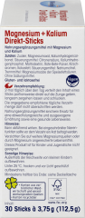 Mivolis Magnesium + Kalium Direkt-Sticks Магний + Калий в стиках для снижения утомляемости и нормальной функции мышц, 30 шт