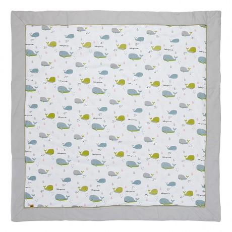 Mama Poppins Germany Premium Krabbeldecke mit Schriftzugen 120x120 cm Игровой коврик премиум-класса с надписью 120x120 см