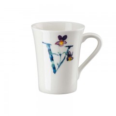 Hutschenreuther Hutschenreuther Flower Alphabet Becher mit Henkel V-Viola 0,40 L Кружка Hutschenreuther Flower Alphabet с ручкой V-Viola 0,40 л