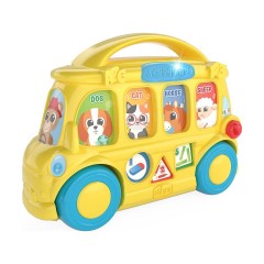CHICCO Interaktiver zweisprachiger Schulbus zum Spielen und Lernen Интерактивный двуязычный школьный автобус для игр и обучения