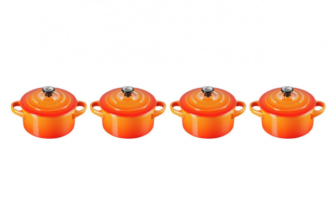 Le Creuset LE CREUSET Mini-Cocotte 4er-Set COCOTTE orange LE CREUSET Mini Cocotte Набор из 4 штук COCOTTE