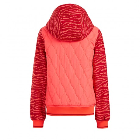 WE Fashion Meisjes quilted jas met zebradessin Outdoorjacken fur Madchen Стеганые куртки Meisjes из жас с рисунком под зебру для девочек