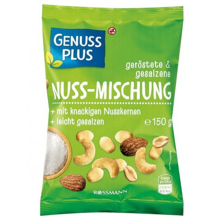 GENUSS PLUS gerostete и gesalzene Nuss-Mischung 150 г