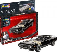 Revell Model Set FF Dominics 1971 Plymouth GTX Набор моделей FF Dominic&amp;#39;s Plymouth GTX 1971 года выпуска