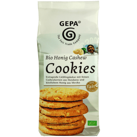Gepa Органическое печенье Мёд и Кешью 150г