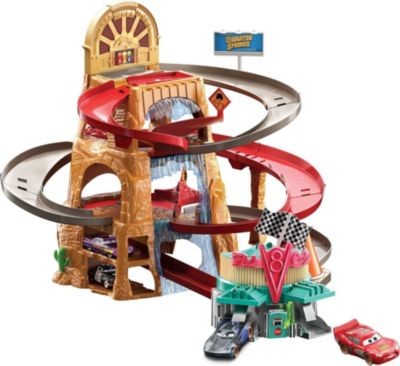 Mattel Disney Pixar Cars Radiator Springs Gebirgsrennen Spielset mit 2 Fahrzeugen Игровой набор Disney Pixar Cars Radiator Springs Mountain Race с 2 автомобилями