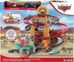 Mattel Disney Pixar Cars Radiator Springs Gebirgsrennen Spielset mit 2 Fahrzeugen Игровой набор Disney Pixar Cars Radiator Springs Mountain Race с 2 автомобилями