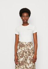 Tommy Hilfiger SLIM GOLD C-NK SS Print T-shirt ecru SLIM GOLD C-NK SS Футболка с принтом экрю