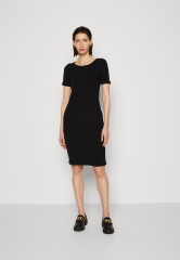 Tommy Hilfiger KNEE DRESS  Jersey dress black ПЛАТЬЕ НА КОЛЕНАХ Платье из джерси черный