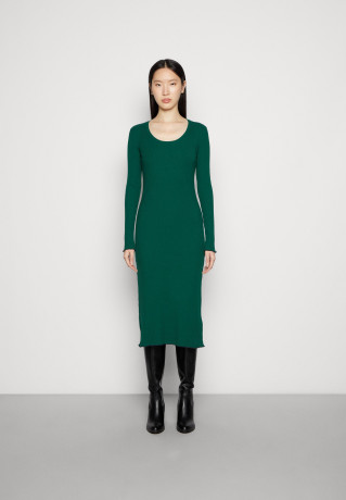 Tommy Hilfiger FRILL MIDI DRESS Jumper dress prep green ПЛАТЬЕ МИДИ FRILL платье-джемпер подготовка зеленый