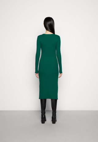 Tommy Hilfiger FRILL MIDI DRESS Jumper dress prep green ПЛАТЬЕ МИДИ FRILL платье-джемпер подготовка зеленый