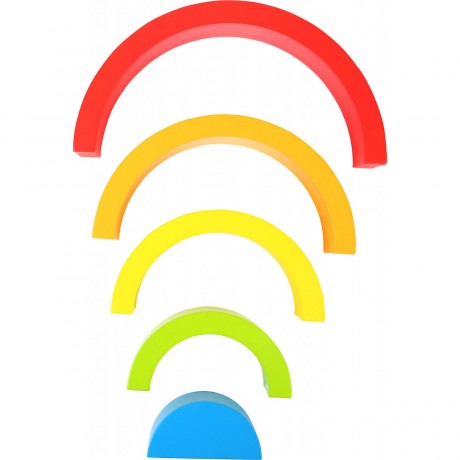 Small Foot Holzbausteine Regenbogen Радуга из деревянных строительных блоков