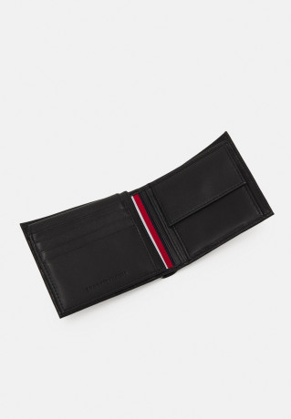Tommy Hilfiger CENTRAL FLAP AND COIN UNISEX Wallet black ЦЕНТРАЛЬНЫЙ КЛАПАН И МОНЕТ УНИСЕКС Бумажник черный