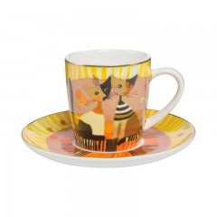 Goebel Goebel Rosina Wachtmeister - Table Top Espressotasse 2-tlg. Momenti D'oro h: 7 cm / 0,1 L Goebel Rosina Wachtmeister - Настольная чашка для эспрессо, 2 шт. Моменти Д"Оро высота: 7 см / 0,1 л