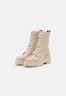 Tommy Hilfiger LACE UP BOOTIES Platform ankle boots beige БОТИНКИ НА ШНУРОВКЕ Ботильоны на платформе бежевый