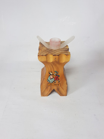 Mallorca Деревянный подсвечник "Испанский танец", 14,5 x 6,5 см, Испания, 1960-70гг.