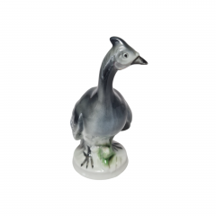 Фигурка винтажная Ganse в серых тонах "Цесарка", 12 x 8 см, Германия, 1960-70гг.