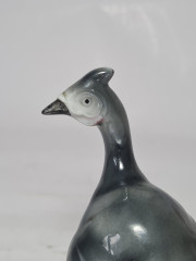 Фигурка винтажная Ganse в серых тонах "Цесарка", 12 x 8 см, Германия, 1960-70гг.