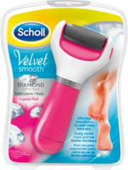Scholl Velvet Smooth Электрическая Роликовая Пилка с бриллиантовой крошкой для Удаления Ороговевшей Кожи, Розовая, 1 шт.