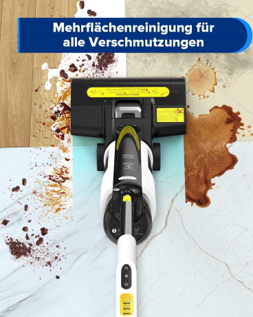 Redkey Redkey Nass-Trocken-Akkusauger W12 SE, 180,00 W, Nass-Trocken-Sauger Staubsauger,Wischmopp, Nass-und Trockensauger Selbstreinigung LED,Leistungsstark leicht leise  Беспроводной пылесос Redkey для сухой и влажной уборки W12 SE, 180,00 Вт, пылесос дл