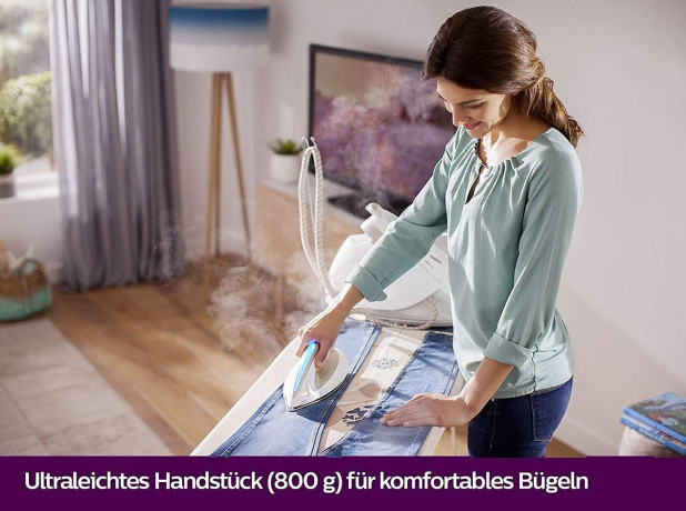 Philips Philips Dampfbugelstation Dampfbugel-Set,Dampfbugelstation, Bugelstation,Dampfbugeleisen, 1800,00 ml Wassertank, 1,8L Tank abnehmbar,Bugeleisen Dampf,Bugelstationen mit Dampfstation  Паровая гладильная станция Philips, набор для паровой глажки, па